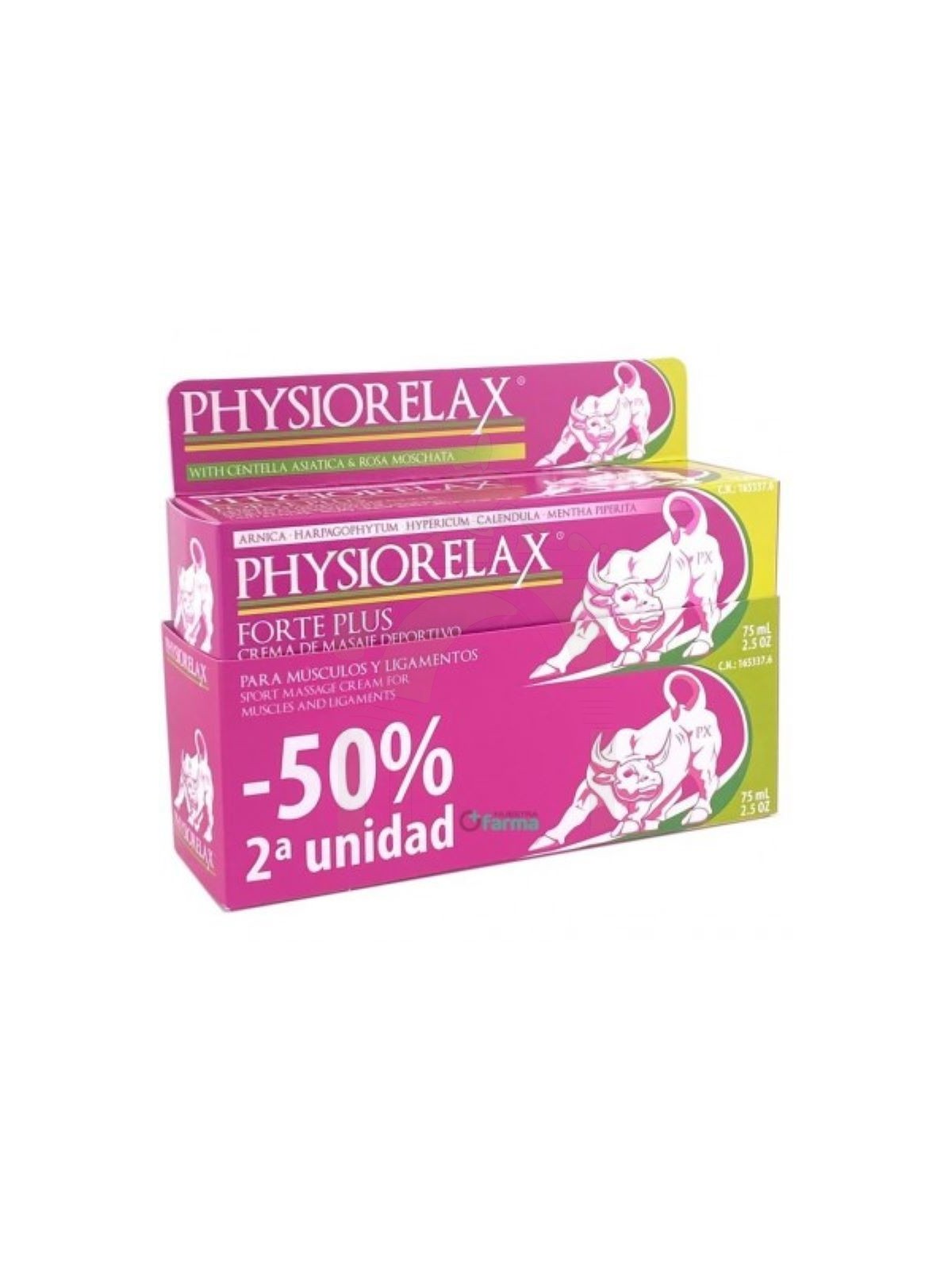 Physiorelax Forte Plus 75 ml 2ª unidad 50%