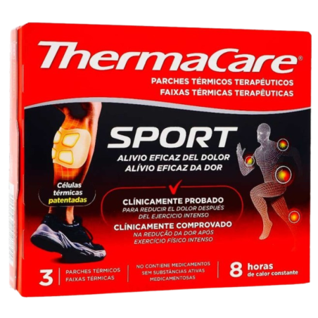 Thermacare parche térmico terapéuticos sport 3 parches