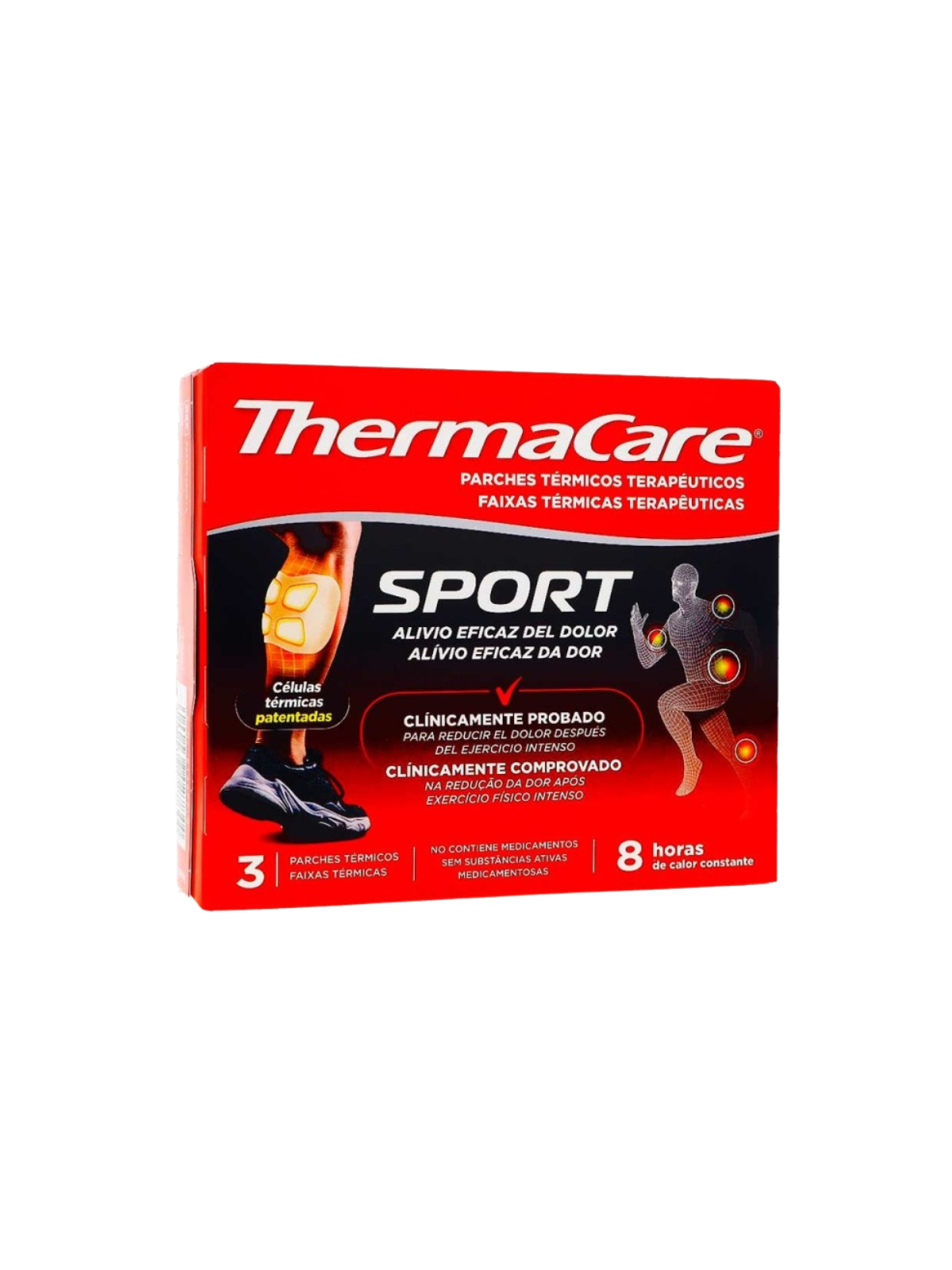 Thermacare parche térmico terapéuticos sport 3 parches