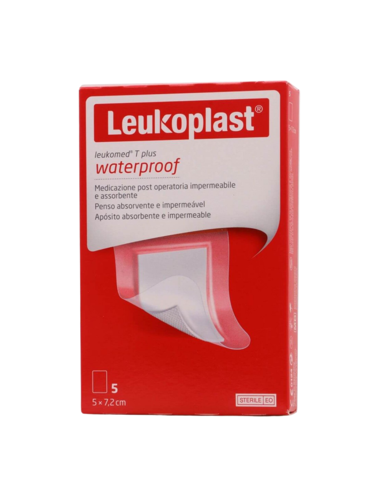 Leukomed T Plus Apósito Estéril Adhesivo 7,2 x 5 cm 5 Unidades