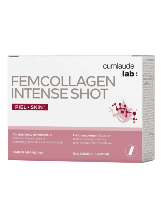 Cumlaude lab femcollagen intense shot 7 viales 25ml sabor arándano