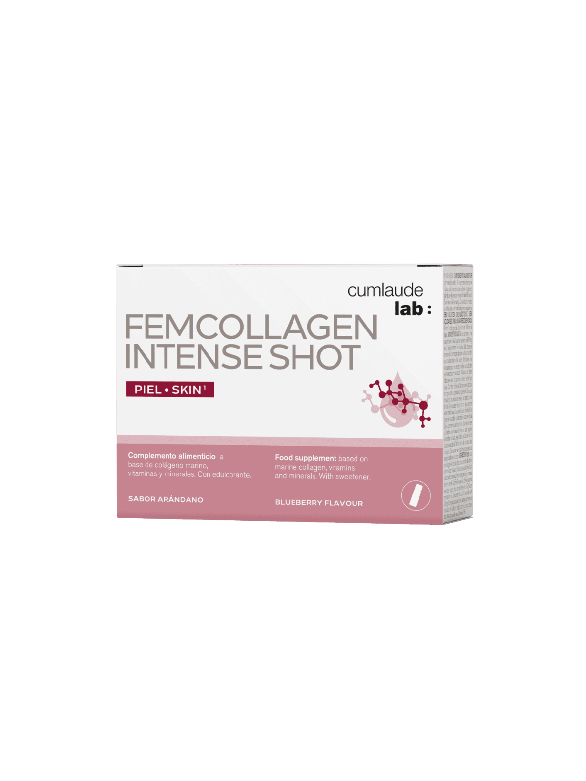 Cumlaude lab femcollagen intense shot 7 viales 25ml sabor arándano