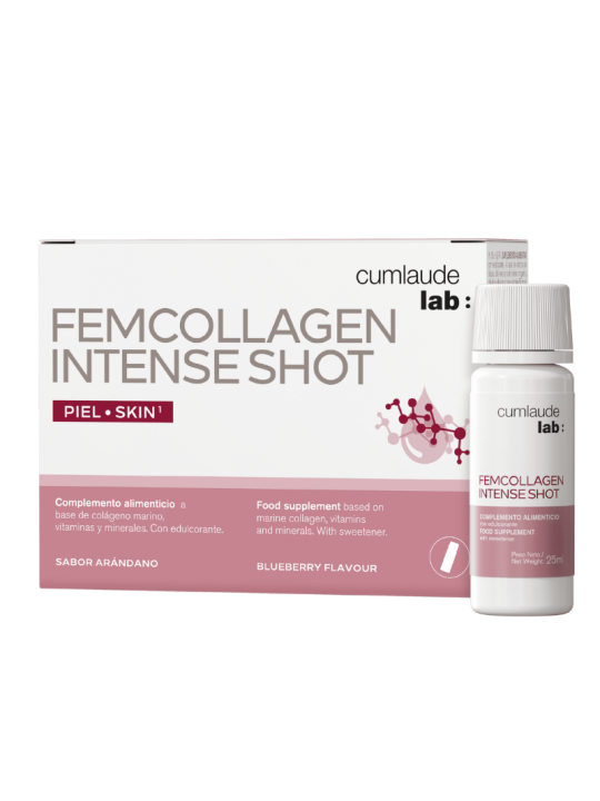 Cumlaude lab femcollagen intense shot 7 viales 25ml sabor arándano