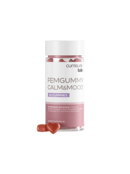 Cumlaude lab: femgummy calm & mood -  60 gummies sabor naranja