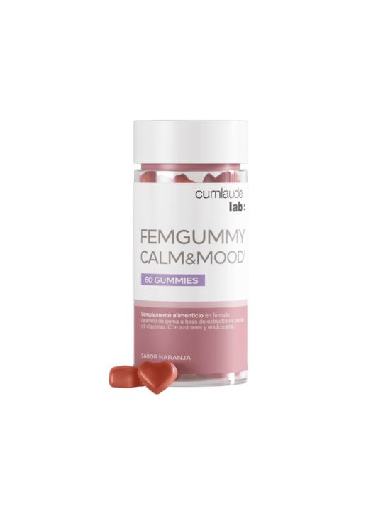 Cumlaude lab: femgummy calm & mood -  60 gummies sabor naranja