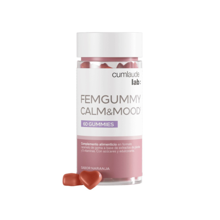 Cumlaude lab: femgummy calm & mood -  60 gummies sabor naranja