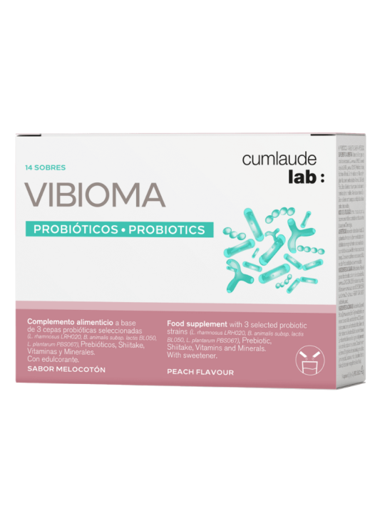 Cumlaude lab vibioma 14 sobres 3g sabor melocotón