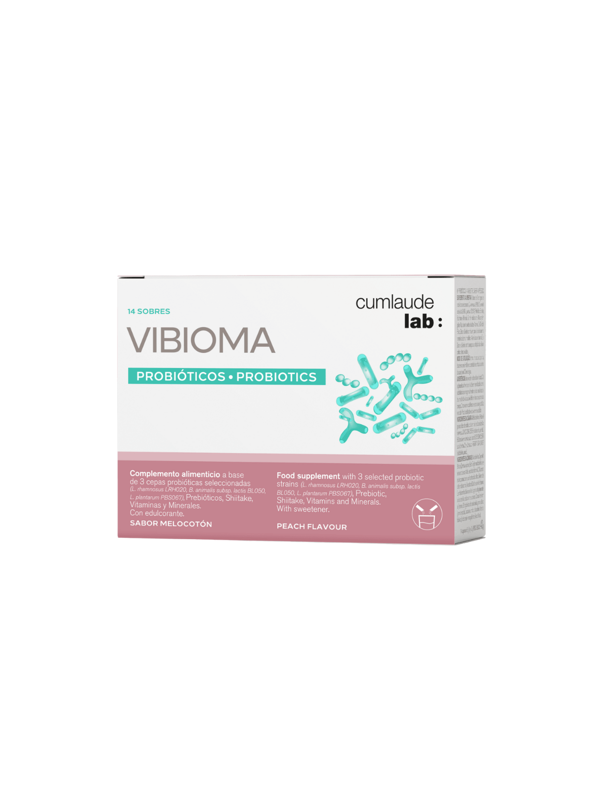 Cumlaude lab vibioma 14 sobres 3g sabor melocotón