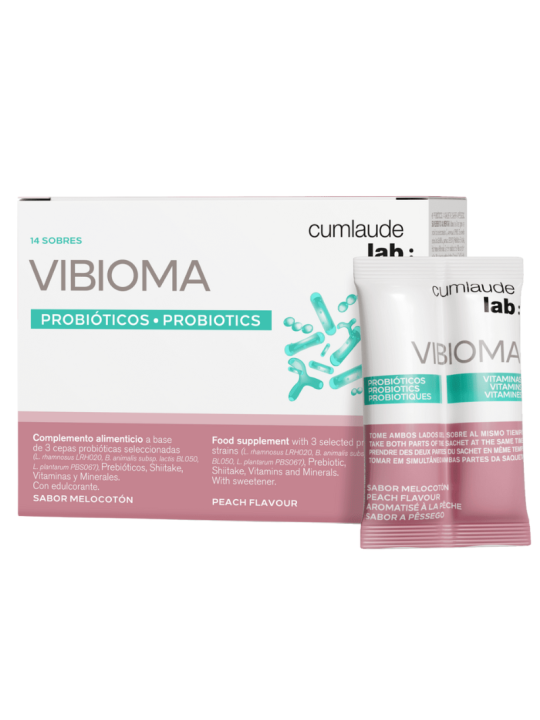 Cumlaude lab vibioma 14 sobres 3g sabor melocotón