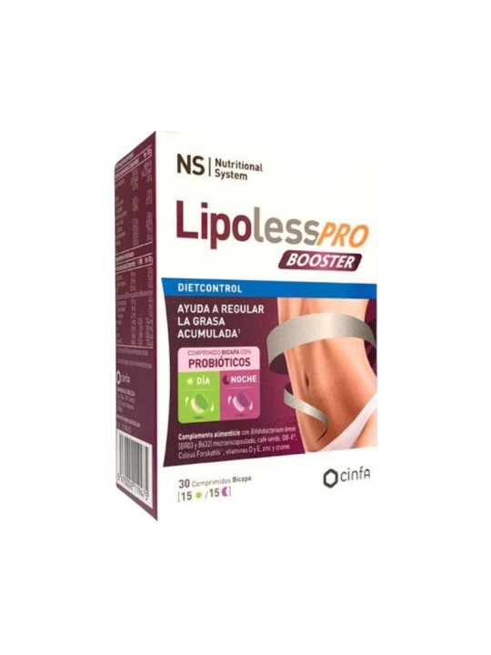 NS dietcontrol lipoless pro booster 30 comprimidos bicapa