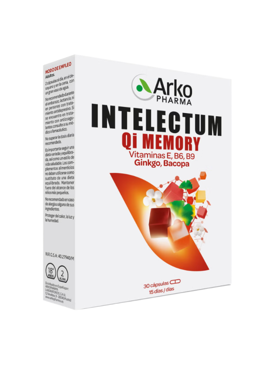 Arkopharma intelectum Qimemory 30 caps