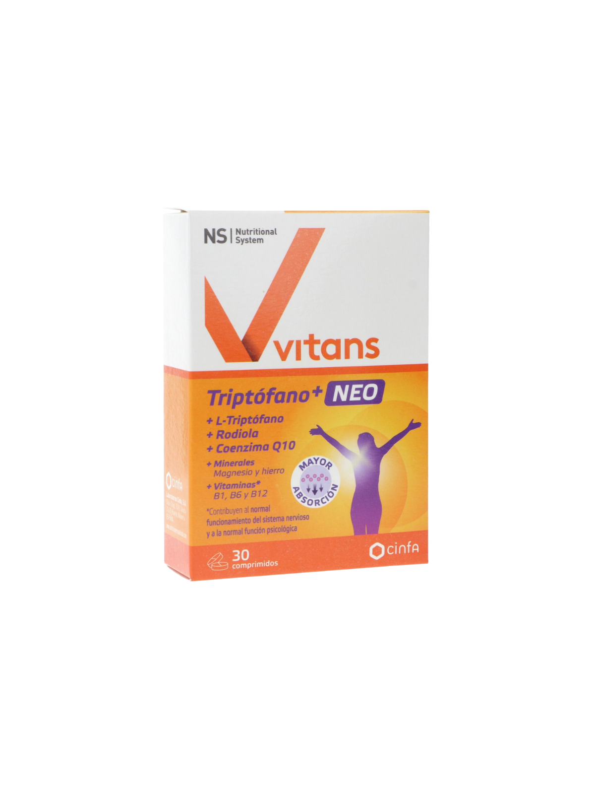 Ns Vitans Triptófano + Neo 30 comprimidos