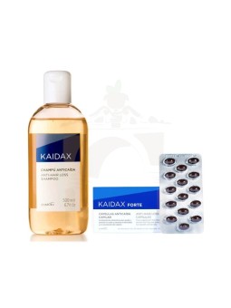 KAIDAX FORTE 60 CAPS + CHAMPU ANTICAIDA 500 ML