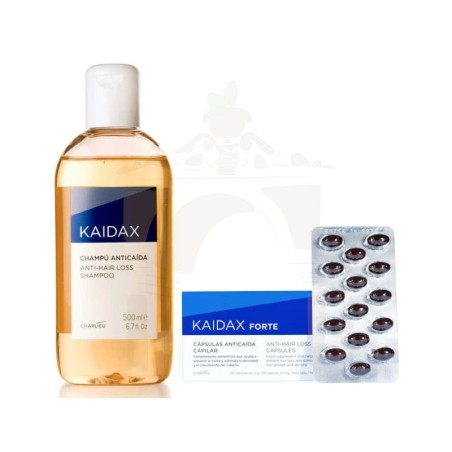 KAIDAX FORTE 60 CAPS + CHAMPU ANTICAIDA 500 ML