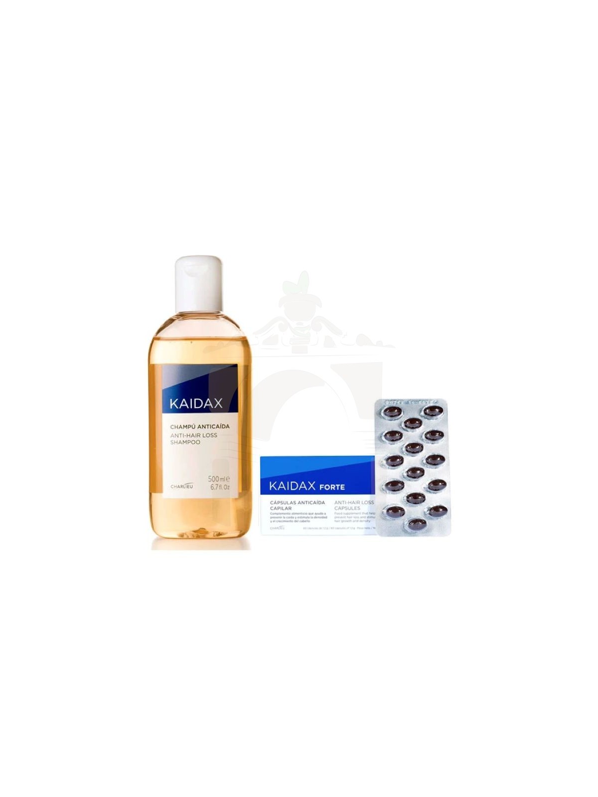 KAIDAX FORTE 60 CAPS + CHAMPU ANTICAIDA 500 ML