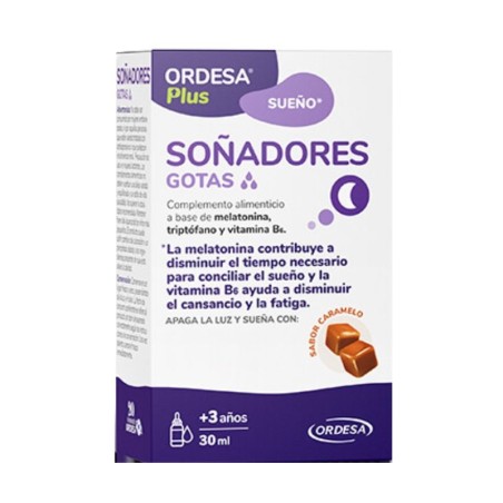 Soñadores gotas 1 envase 30ml sabor caramelo