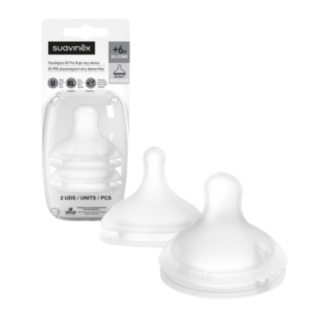 Suavinex Tetina Silicona fisiologica Flujo L 2 UDS