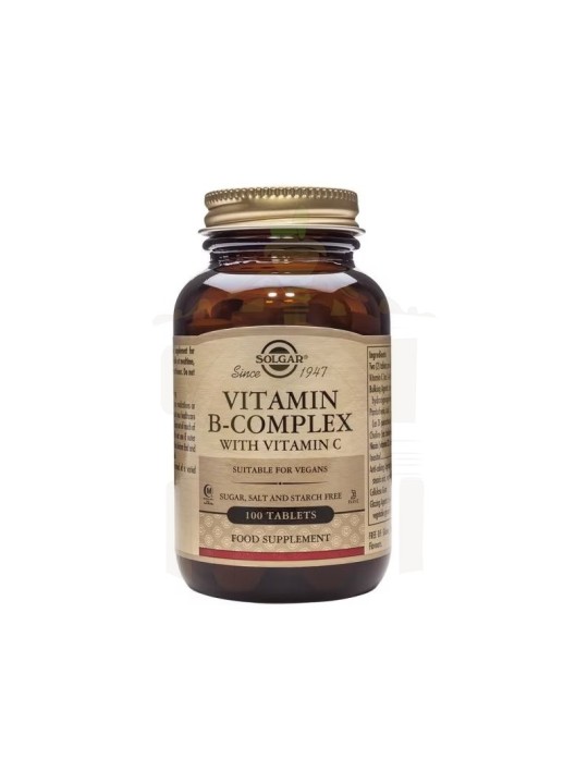 B-complex con vitamina c 100 comp solgar