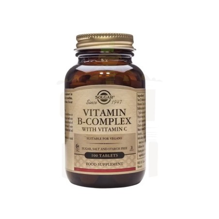 B-complex con vitamina c 100 comp solgar