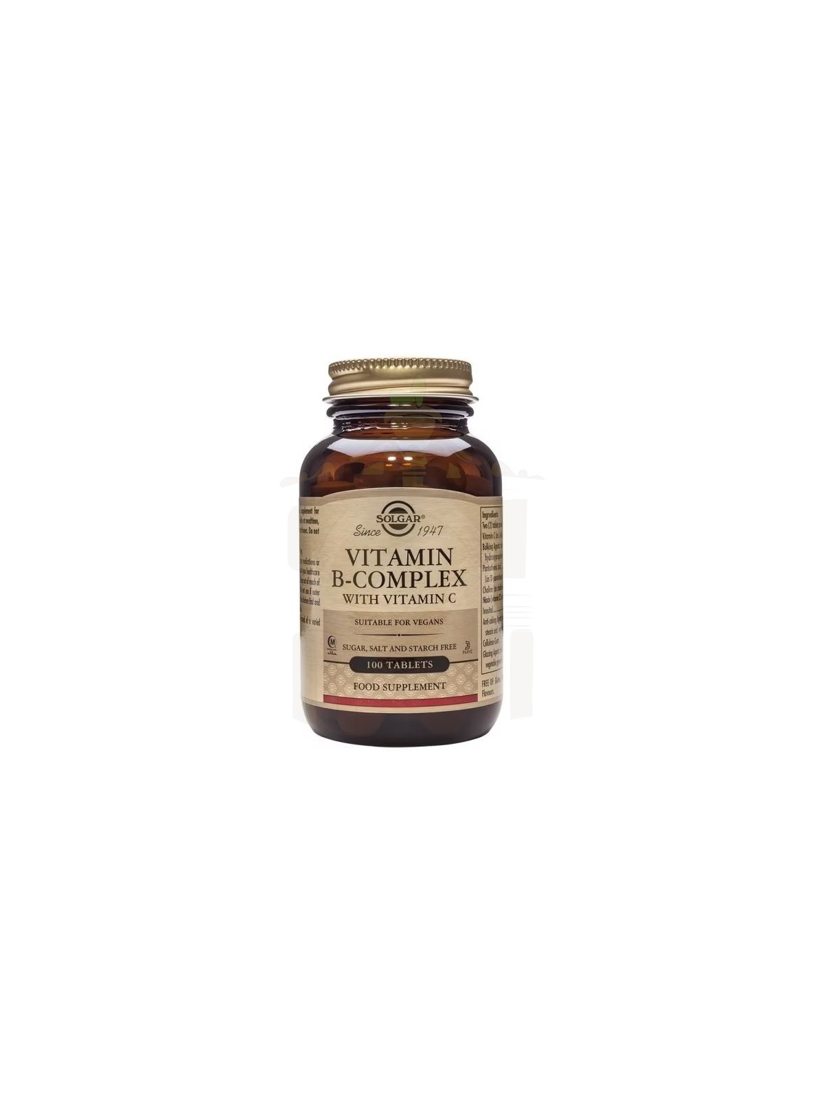 B-complex con vitamina c 100 comp solgar