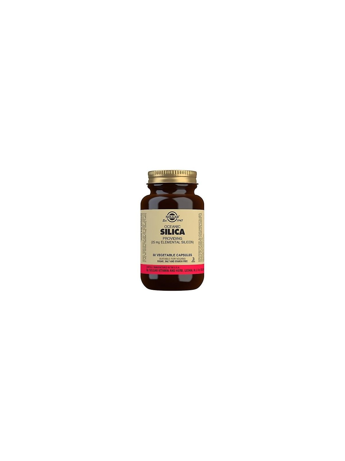 Solgar Silica-Silice Oceanico 50 Capsulas Vegetales
