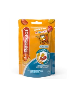 Redoxitos Extra Defensas Sabor Naranja Fresa y Fruta Tropical 25 gominolas