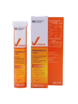 NS vitans vitamina C+ 20 comprimidos efervescentes