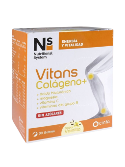 NS vitans colageno+ 30 sobres vainilla