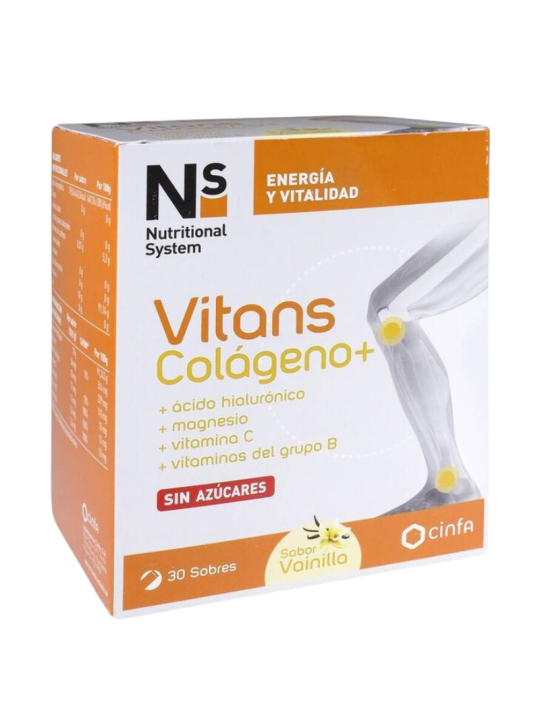 NS vitans colageno+ 30 sobres vainilla