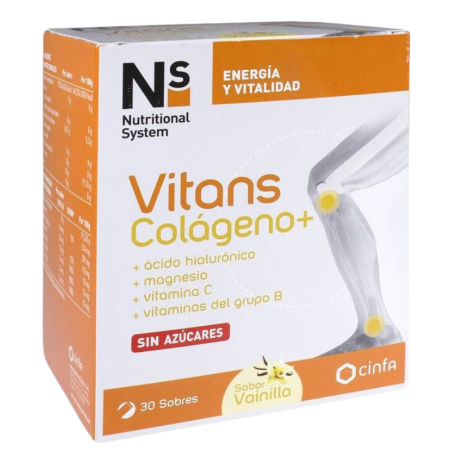 NS vitans colageno+ 30 sobres vainilla