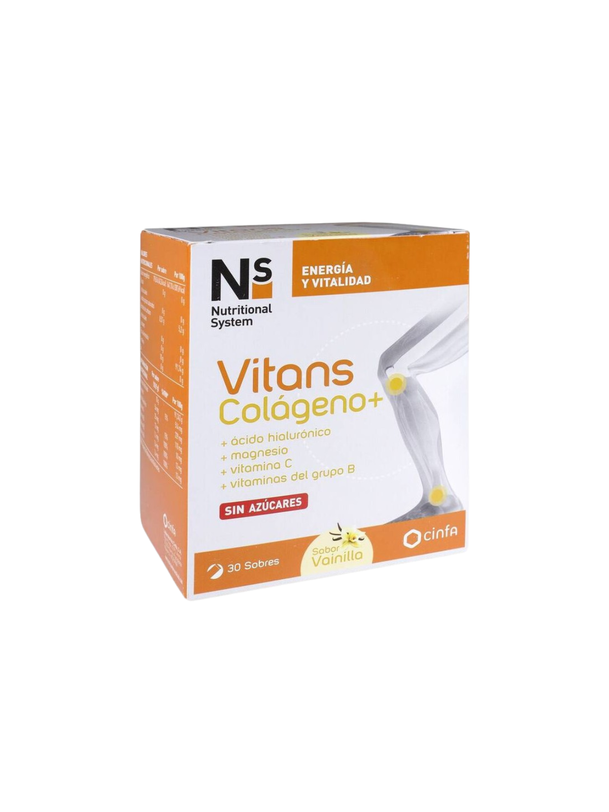 NS vitans colageno+ 30 sobres vainilla