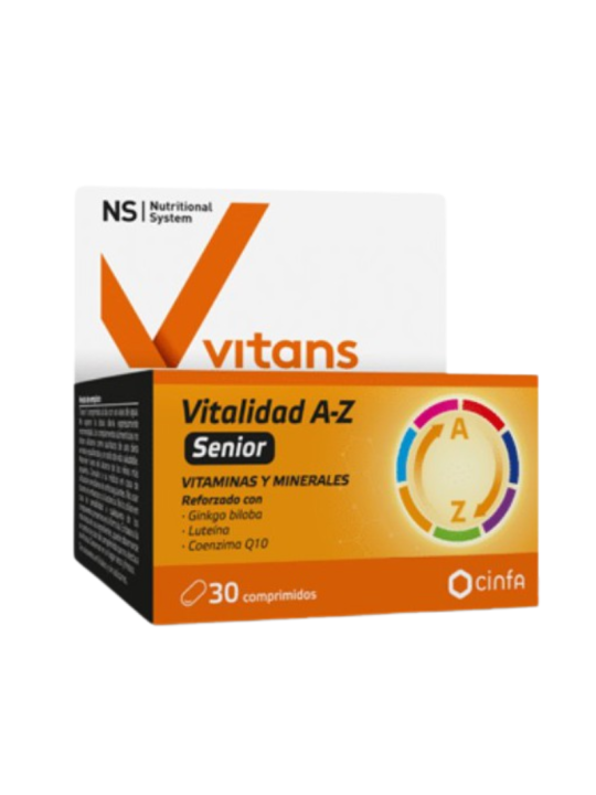 NS vitans vitalidad A-Z senior 30 comprimidos