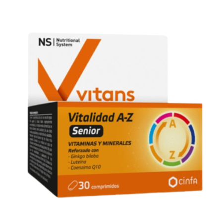 NS vitans vitalidad A-Z senior 30 comprimidos
