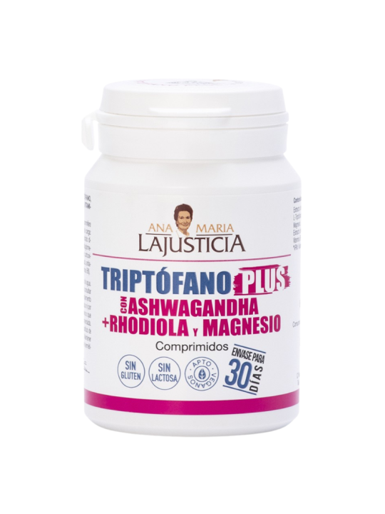 Ana María Lajusticia triptofano plus con ashwagandha + rhodiola y magnesio 60 comprimidos