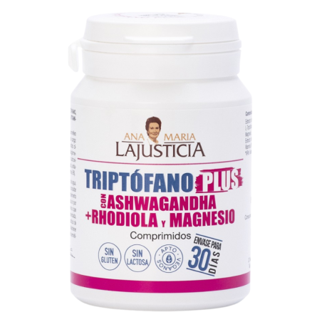 Ana María Lajusticia triptofano plus con ashwagandha + rhodiola y magnesio 60 comprimidos