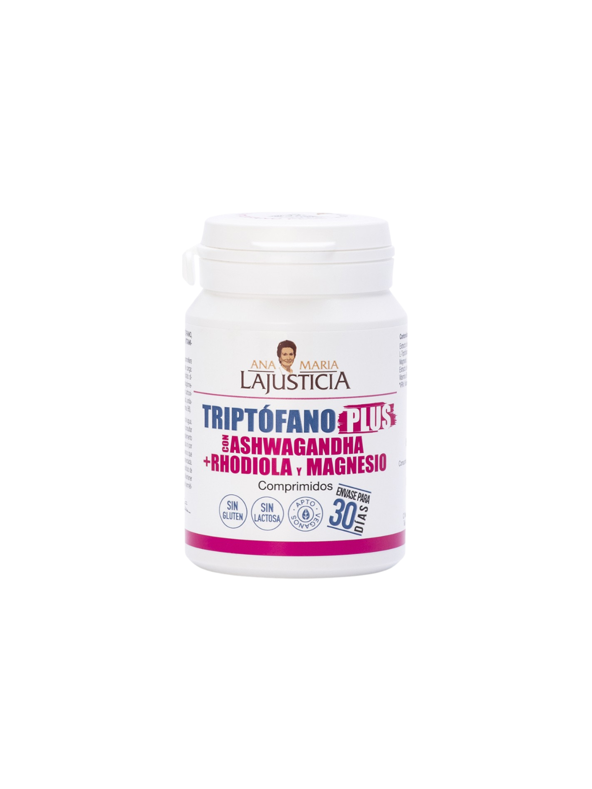 Ana María Lajusticia triptofano plus con ashwagandha + rhodiola y magnesio 60 comprimidos