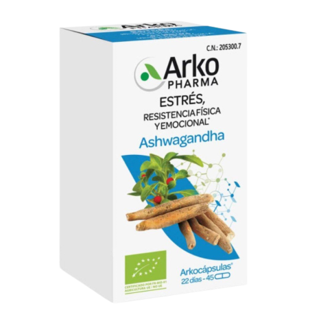 Arkocapsulas ashwagandha bio 45 capsulas