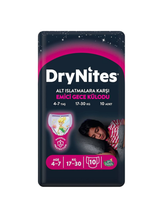 Huggies Drynites Niña 4-7 años 17-30kg