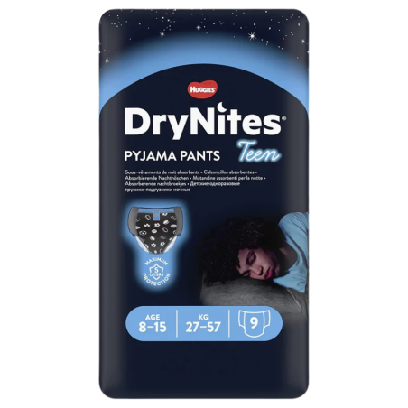 Huggies Drynites Niño 8-15 años 27-57 kg 9 UDS