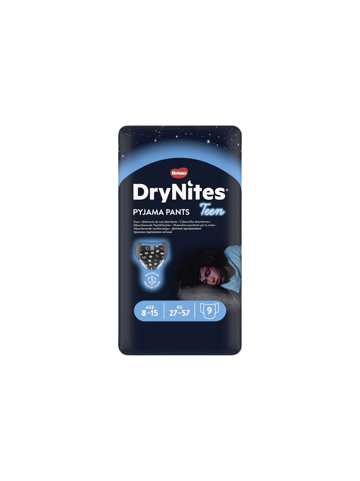 Huggies Drynites Niño 8-15 años 27-57 kg 9 UDS