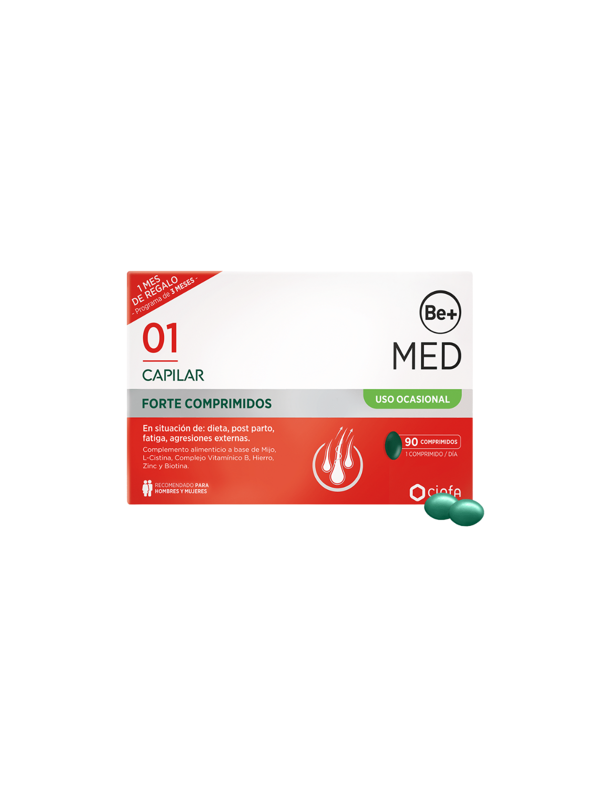Be+ capilar uso ocasional forte 90 comprimidos