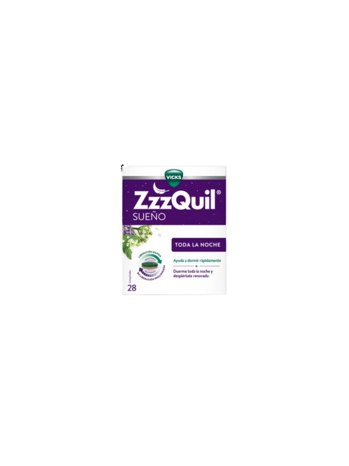 ZZZQUIL sueño toda la noche 28 comprimidos