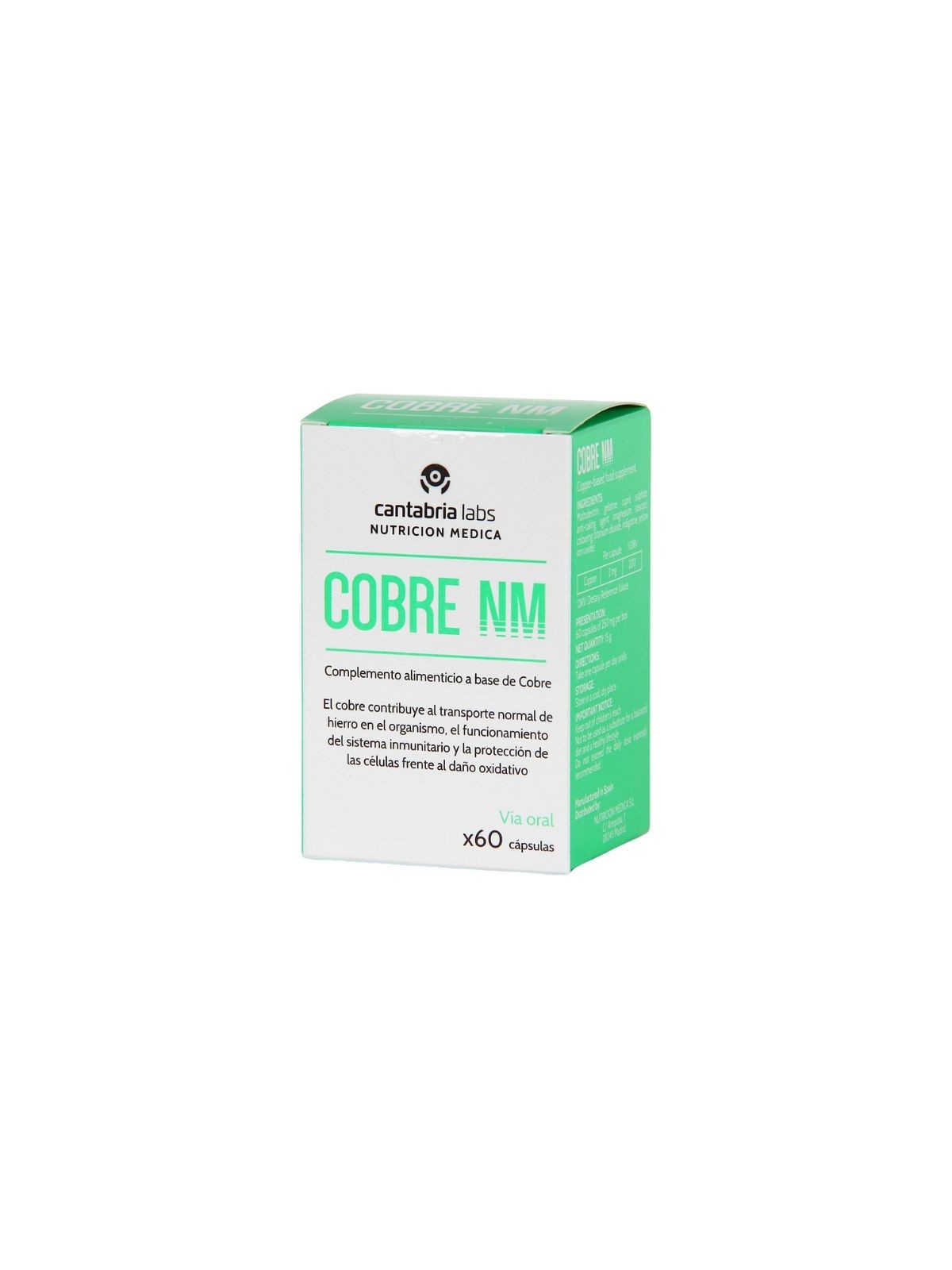 NM cobre 60 cápsulas