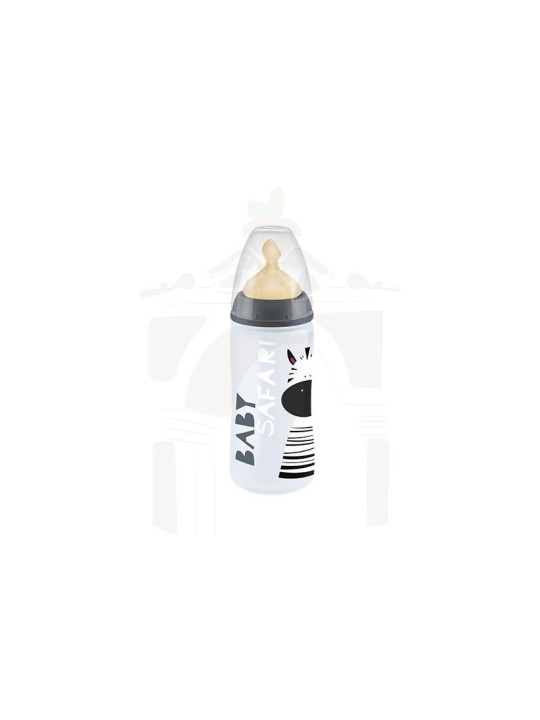 Biberon fc + pp latex nuk baby 1 unidad safari 0-6 m 300 ml
