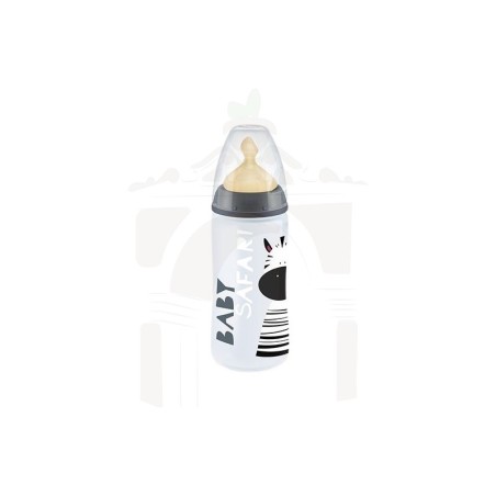 Biberon fc + pp latex nuk baby 1 unidad safari 0-6 m 300 ml