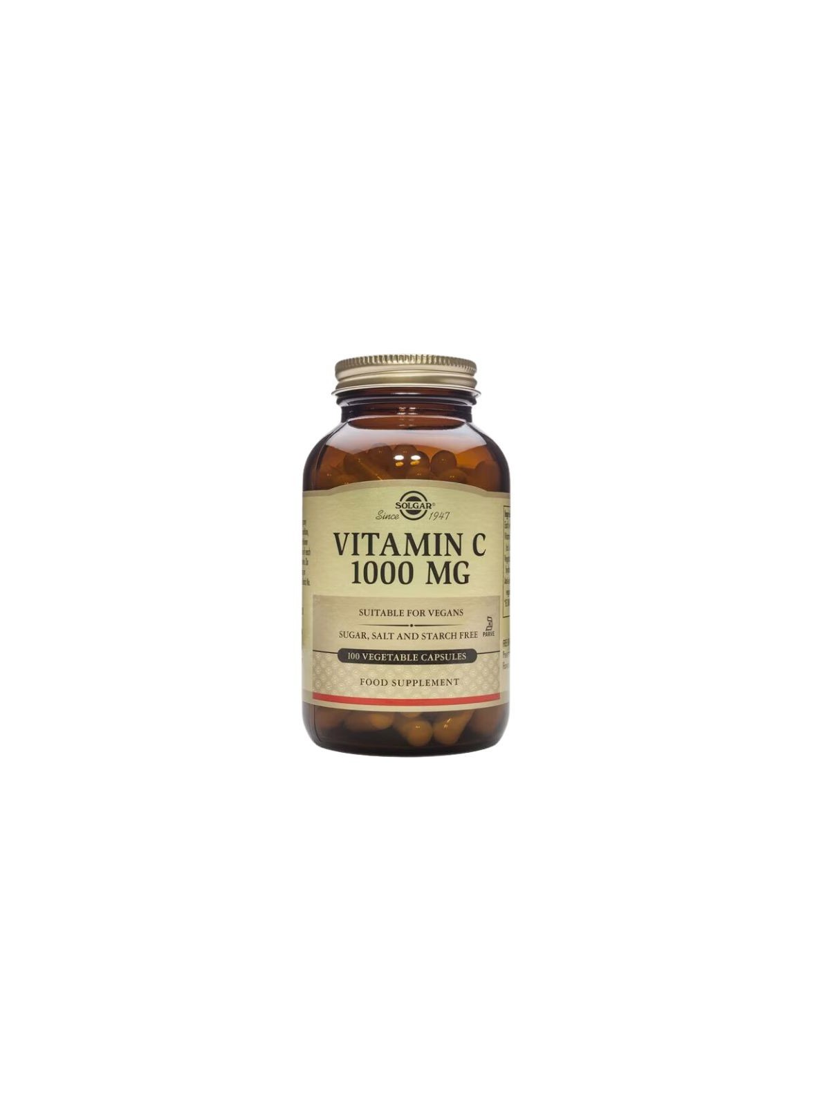 Solgar vitamina c 1000mg 100 cápsulas vegetales