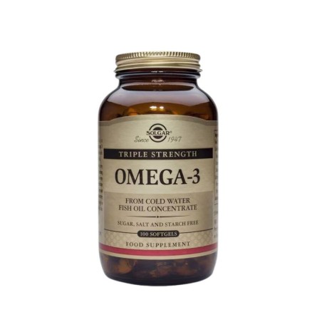 Solgar omega 3 triple concentración 100 cápsulas blandas