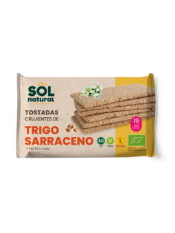 Sol Natural tostadas crujientes de trigo sarraceno 140g