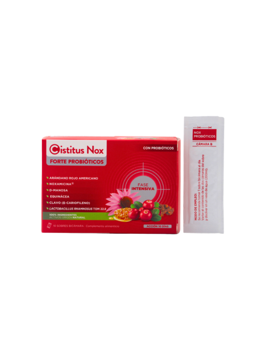 Cistitus nox forte probióticos 10 sobres bicamara