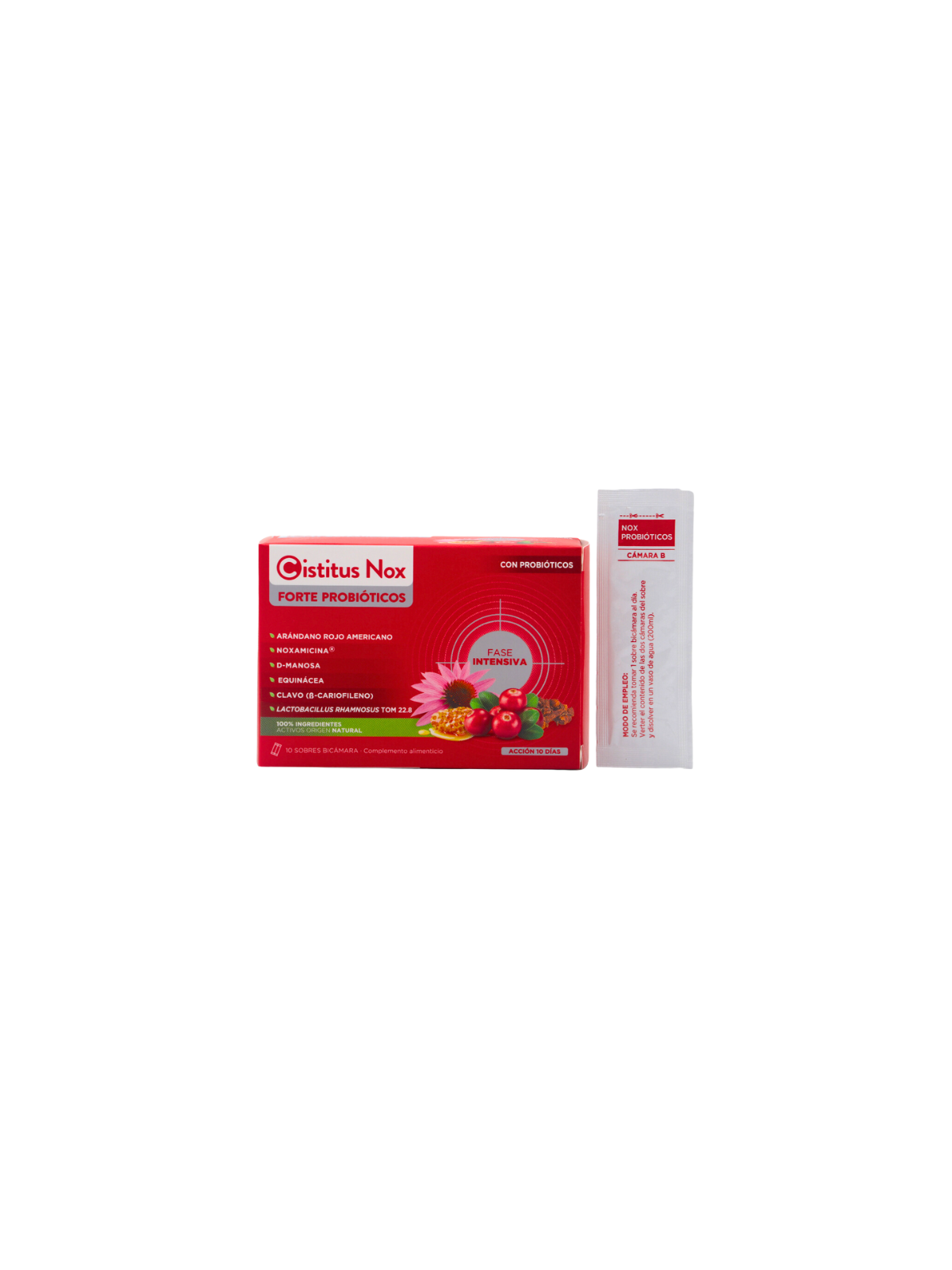 Cistitus nox forte probióticos 10 sobres bicamara